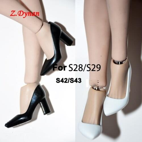 Bigger Size 1/6 Scale Female High Heel Shoes for TBLeague Phicen S42/S43 S28A/S29B S42A/S43A Action Figrues