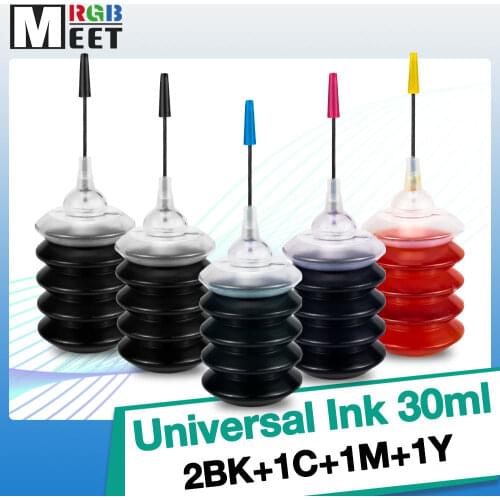 MeetRGB Ink Capacity 30ml Refill Ink cartridge Kit and Print head For Desktop Inkjet Printer For Canon 40 450 470 Replacement
