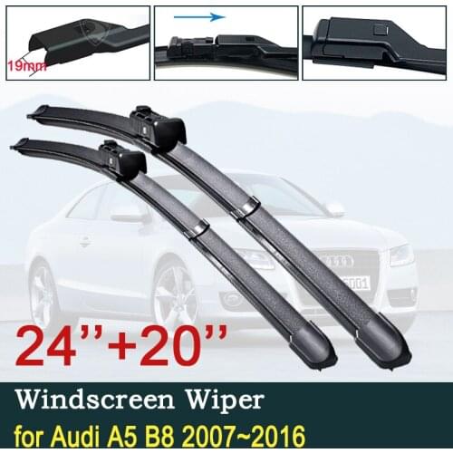 For Audi A5 B8 2007~2016 8T Car Wiper Blade Windscreen Windshield Wipers Car Accessories 2008 2009 2010 2011 2012 2013 2014 2015