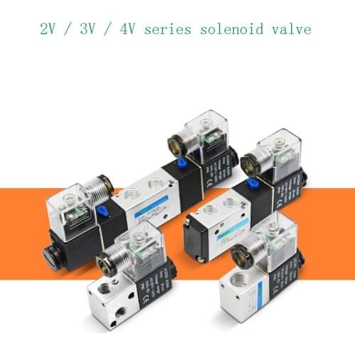 Solenoid valve 4v210-08 pneumatic solenoid valve 4v410-15 solenoid control valve 4v310-10 cylinder directional valve