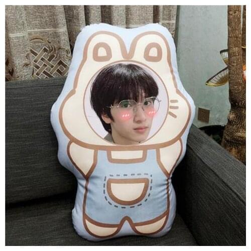 TNT Yan Haoxiang Humanoid Pillow Real Photos Waiting Surrounding Shaped Pillow Cartoon Doll Waist Cushion Home Decor Cute Pillow