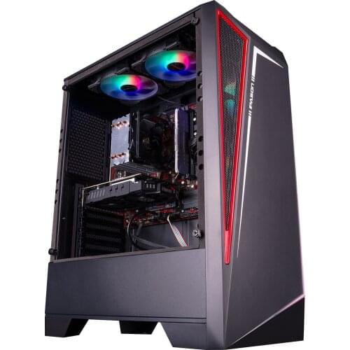 IPASON S5 AMD Game Console R5 5600X/6600XT/3A New Desktop Assembly Full Set Of PUBG Computer E-sports Game-Type Water-cooled