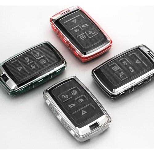 Carbon Style TPU Key Cover Key Case For Land Rover Range Rover Evoque Discovery Sport 5 2018 2019 2020