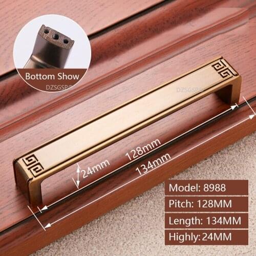 Square Gold Black Nordic Style Kitchen Cupboard Pull Drawer Cabinet Handle Zinc Alloy Furniture Wardrobe Hardware Box Knob