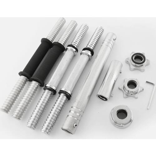 Weight lifting dumbbell rod coated mercerized rod electroplated dumbbell rod general dumbbell plate 2.5cm hole