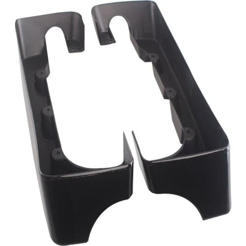 Motorcycle 4" Hard Stretched Saddlebag Saddle Bag Extensions For Harley Touring Road Glide Road King Ultra Street Glide 94-13