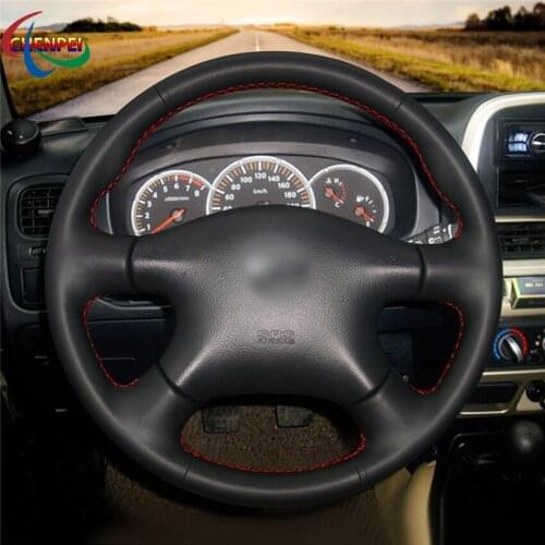 DIY Anti-Slip Wear-Resistant Steering Wheel Cover For Nissan Almera Tino Serena Pathfinder Caravan Car Interior Decoration