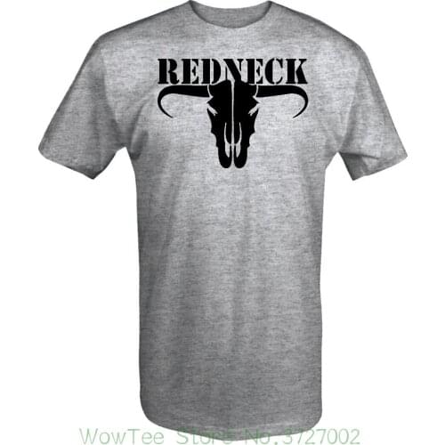 Falcon Apparel Redneck Texas Southern Bull Longhorn Country Farm Lifted Truck T Shirt MenS T-Shirt Fashion