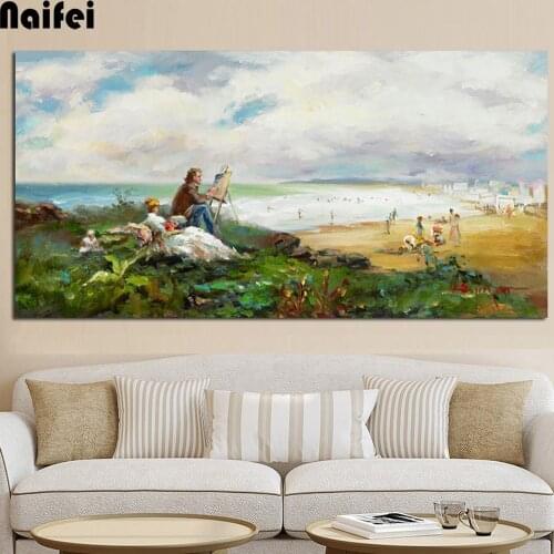 Full Square/round Diamond Painting Cross Stitch "Modern Claude Monet Impression Pastoral Landscape" 5D DIY Diamond Embroidery