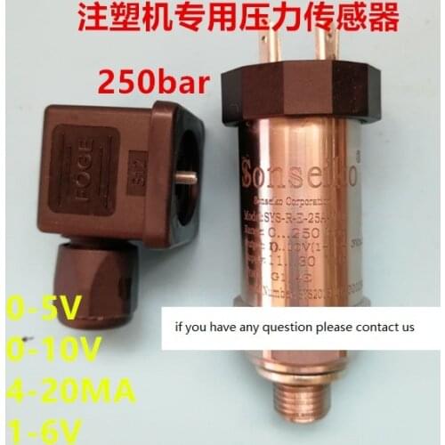 1-6V output 0-10V 1-6V 4-20MA Zhenxiong Haitian injection molding machine servo system pressure sensor 250bar 0-5v