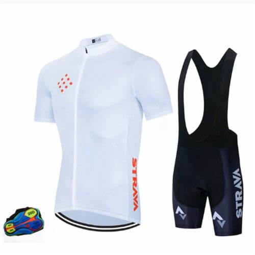 STRAVA Ciclismo Bicycle Uniforme Maillot Quick Dry 20D Maillot Cycling Jersey Set Men Shirts Bike Shorts Summer Bicycle Suits