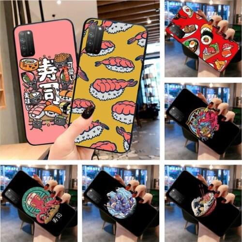Japanese sushi art Phone Case for Huawei Honor 30 20 10 9 8 8x 8c v30 Lite view 7A pro