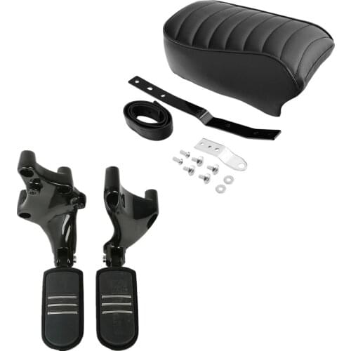 Motorcycle Rear Passenger Seat W/Pegs For Harley Sportster Iron 883 XL883N 2016-2021 sportster Iron 1200 2018-2021