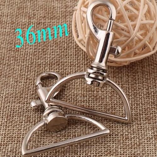 6 Pcs Large Silver Lobster Swivel Clasps Hook 36MM Clasps Claws Carabiner Snap Lobster Hook Swivel Clasp Handbag Snap Purse Hook