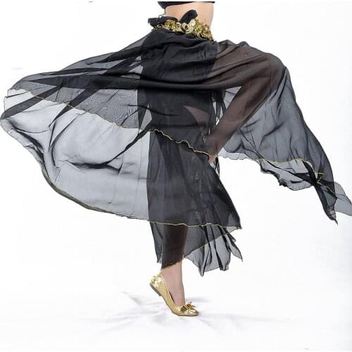Women Sexy Belly Dance Costume One Opening Skirt Dress 12colours