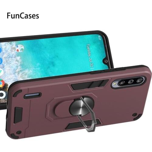 Hard Magnetic Ring Armor Soft Silicone Protector For Xiaomi A3 Cellphone Covers Xiaomi coque Note 10 Pro CC9E 6X A2 5X CC9 A1