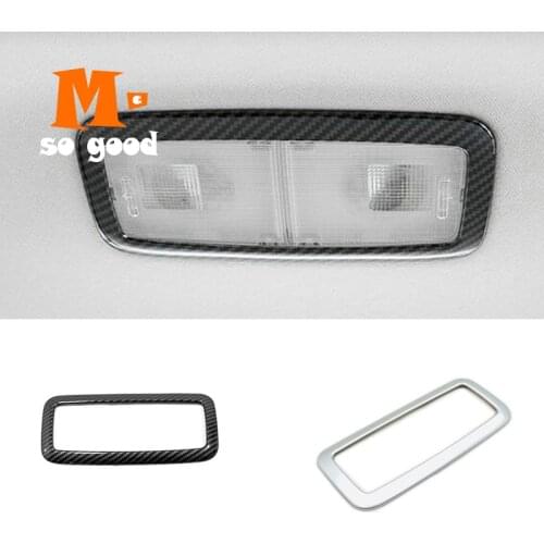 ABS Matte/ Carbon Fibre for Toyota Corolla E210 2019 2020 Internal Car Rear Reading Lampshade Cover Trim Sticker Car Accessories