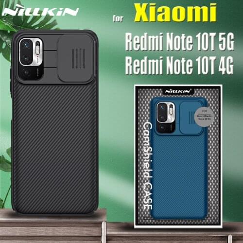 Nillkin Case for Xiaomi Redmi Note 10T 5G Note10T 4G Case Nilkin Slide Camera Protect Frosted Shield Soft Fiber Textured Cover