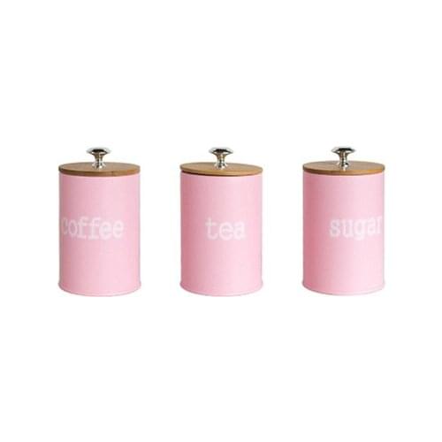 Kitchen Steel Storage Tanks Color Multifunction Kitchen Utensils Square Coffee Tea Sugar Box Nice Quality