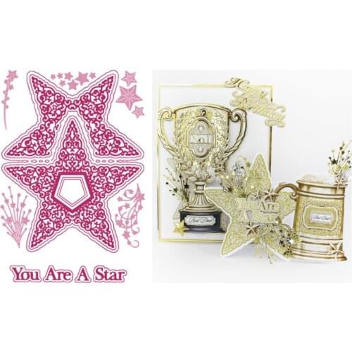 2021 You Are Star New Metal Cutting Dies for DIY Scrapbooking Crafts Stencils Make Photo Album Template Handmade Decoration