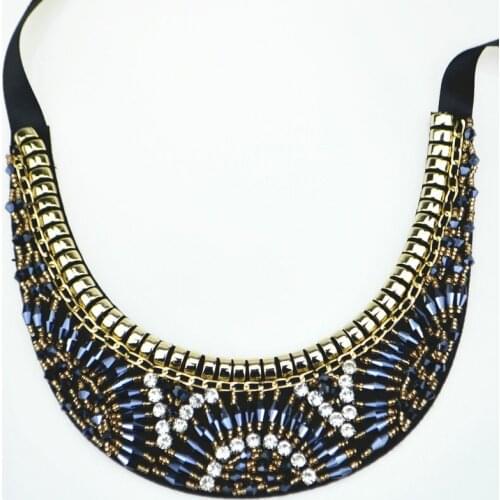 New arrival Fashion Jewelry Trendy Women statement Necklaces & Pendants maxi Necklace & Handmade crystal Collar Necklace