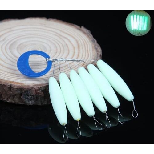 30pcs/lot Luminous Fishing Float Glowing Seven-star Carp Fishing Float Light Bobber Buoy Fishing Tackle Accessories 6 in 1 FU022