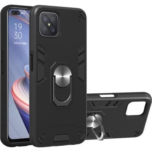 Shockproof Case For OPPO A92S A9 2020 Cover For OPPO Realme 5 Pro 6 X2 XT K3 K5 A5 2020 Armor Car Magnetic Ring Silicone Case