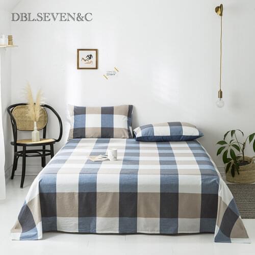 Yarn dyed Bedspread on the bed Washed cotton Bedspreads for bed sheets Linens bed linen cotton home flat sheet healthy Bed cover