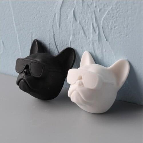 Silicone Mold Glasses Dog Plaster Aromatherapy Mold DIY Candle Soap Fondant Chocolate Baking Mold Car Decoration Kitchen Tools A