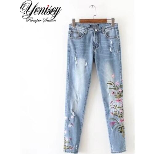 Yenisey Women's Jeans With Embroidery