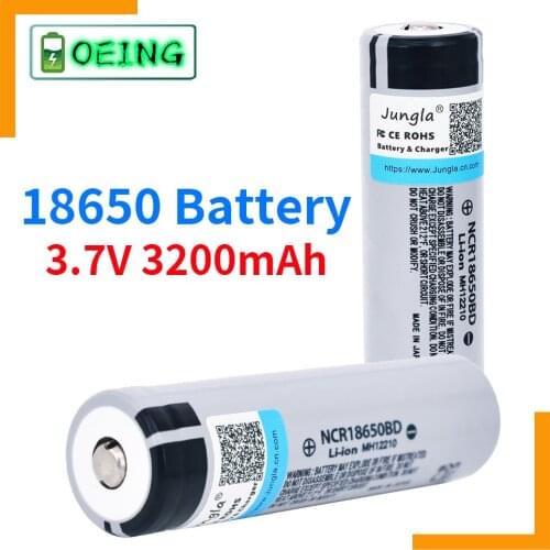 2021 NEW Original NCR18650BD 3.7v 3200mah 18650 Lithium Rechargeable Battery NCR 18650BD for Laptop Flashlight cells