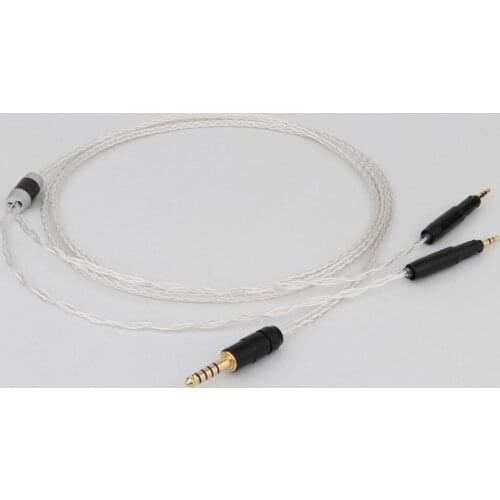 8 Cores Headphone Earphone Cable For Denon AH-D600 D7100 Hifiman Sundara Ananda HE1000se HE6se he400