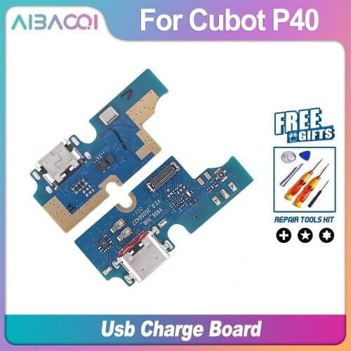 AiBaoQi Brand New USB Plug Charging Board Mini USB Port For Cubot P40 Mobile Phone