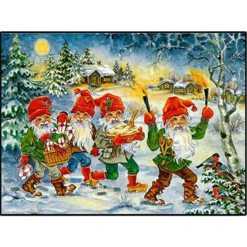 5D DIY Diamond Painting Cross stitch Cartoon dwarf Diamond Embroidery pattern Rhinestone Mosaic Pattern Valentines Day gift