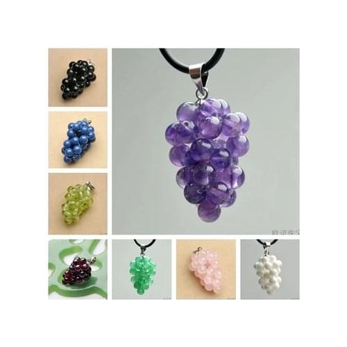 Free shipping Natural garnet grape drop earring eardrop Women beauty of fashion crystal gift apotropaic