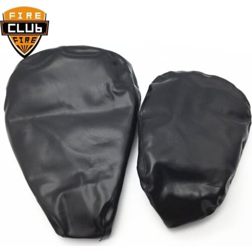 Motorcycle Seat Cover Cushion Protection Waterproof For Yamaha Vstar DS400 Replacement Thick Black PU Leather