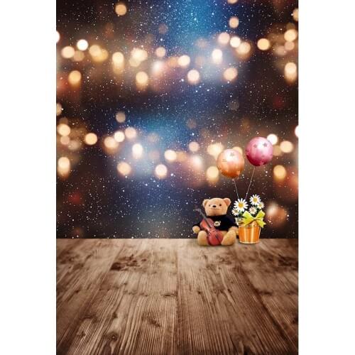 Baby birthday party backgrounds polyester bokeh sparkling children photography backdrops of photo studio kits Fotografia S-3032