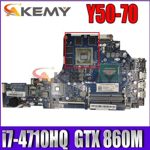 For Lenovo Y50-70 Laptop Motherboard 5B20G57043 LA-B111P W/ i7-4710HQ Processor 2.50GHz GTX 860M 4GB Full Tested