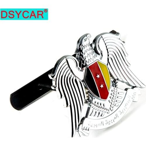 DSYCAR Chrome Metal Germany Eagle Logo Car Front Grille Emblem Sticker Decal for Car SUV Truck