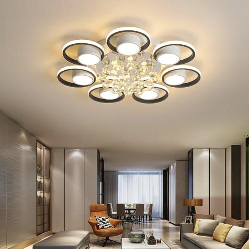 Crystal Chandelier Modern K9 Chandeliers Ceiling Plafon Lamp Light Fixtures Living room Bedroom Dining Home Lighting