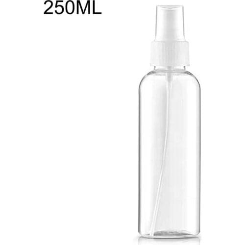 250ml Beauty Small Spray Can Refillable Travel Transparent And Spray Plastic Bottle Safe Non-toxic Y9I1