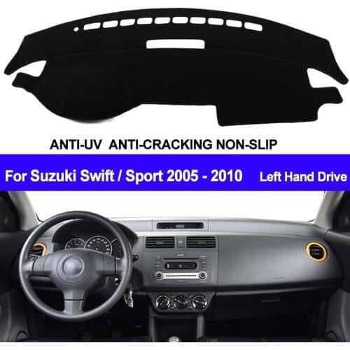 TAIJS Car Dashboard Cover Dash Mat Dash Board Pad Carpet Dashmat Anti-UV For Suzuki Swift Sport 2005 2006 2007 2008 2009 2010