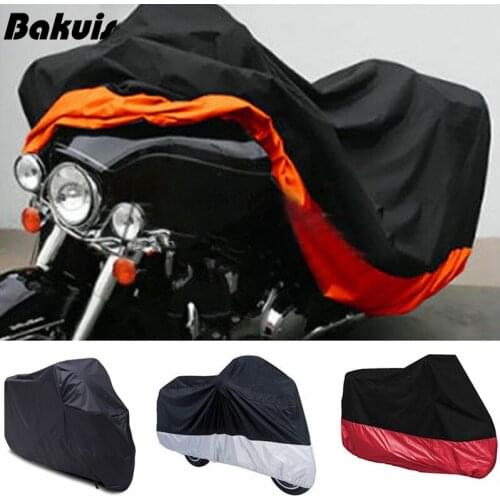 L/XL/XXL/XXXL 180T Rain Dust Motorcycle Cover Outdoor UV Waterproof For Honda Victory Kawasaki Yamaha Suzuki