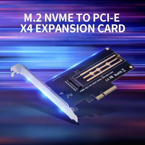 M.2 NVME Adapter Card M.2 M-key to PCI-E X4 Expansion Card SSD Adapter Card Support NVME High-speed Protocol Wide Compatibility