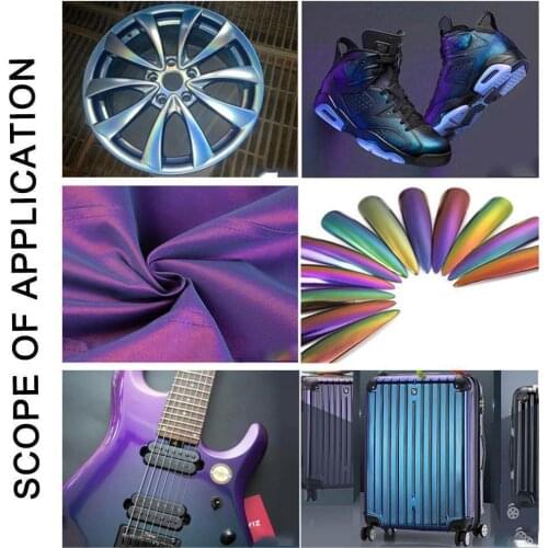 Chameleon Color Changing Pearl Powder For Bicycle Pigment Pigment Powder DIY Change Thermochromic Paint Car Color Wheel I5R6