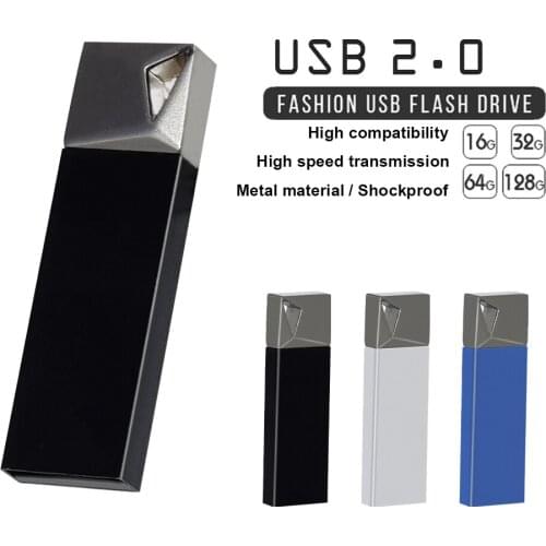 Over 10pcs free logo) 128GB metal usb flash drive 128MB 64GB 32GB 16GB 8gb Pen Drive portable usb 2.0 usb stick pendrive 4gb
