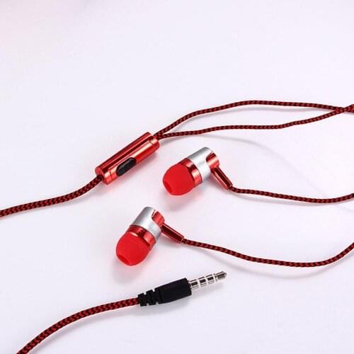 Moving Coil In-ear Mobile Phone Headset Wire Control To Listen To Music 3.5MM Interface Headset With Microphone Function
