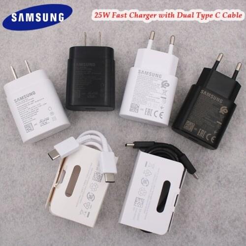 Original Samsung Note 20 10 + Charger Super Fast Charging Adapter 100/150/200CM PD USB C Cable For Galaxy S21 Ultra S20 A80 A90