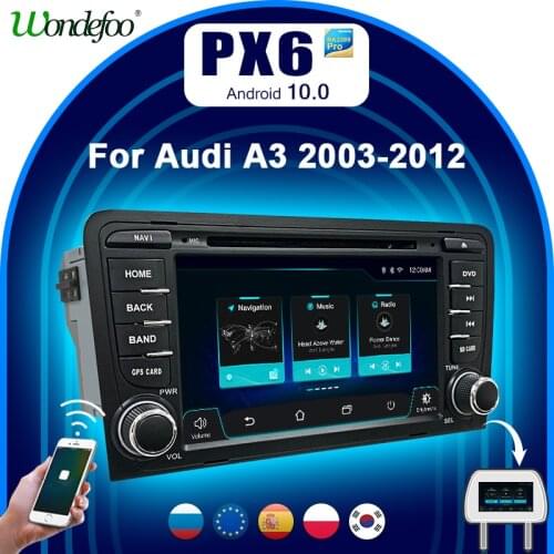 PX6 Car radio 2 din android 10 with screen For Audi A3 8P1 8P S3 Hatchback RS3 2003-2012 Carplay Intelligent system Multimedia