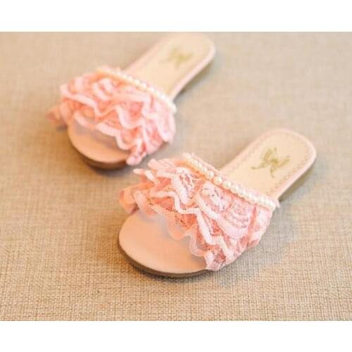 2020 Fashion New Summer Children Sequins Bow-knot Flip Flops Shoes Girls Shoes Rhinestone Princess Slipper Casual Shoes Sandals